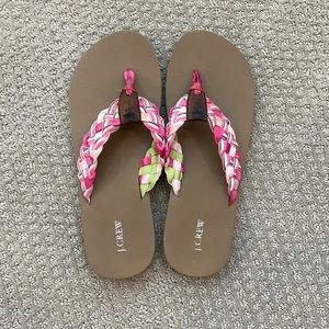 J. Crew flip flops size 6-7